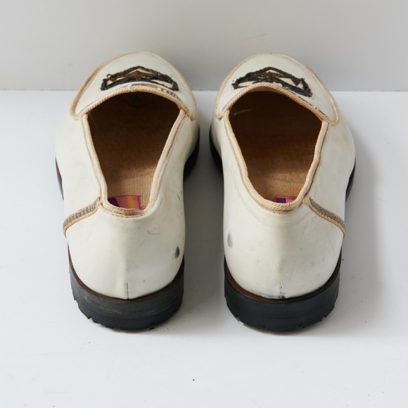 80s - SUSAN BENNIS - WARREN EDWARDS - Loafer - Men\'s - 10 - Wht - Leather